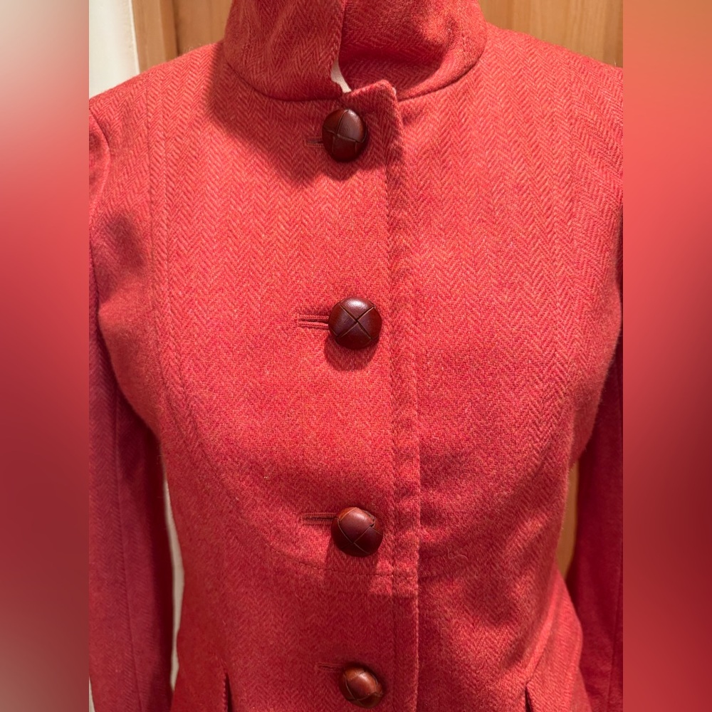 J. Crew Red Wool Bella Jacket - Picture 8 of 13